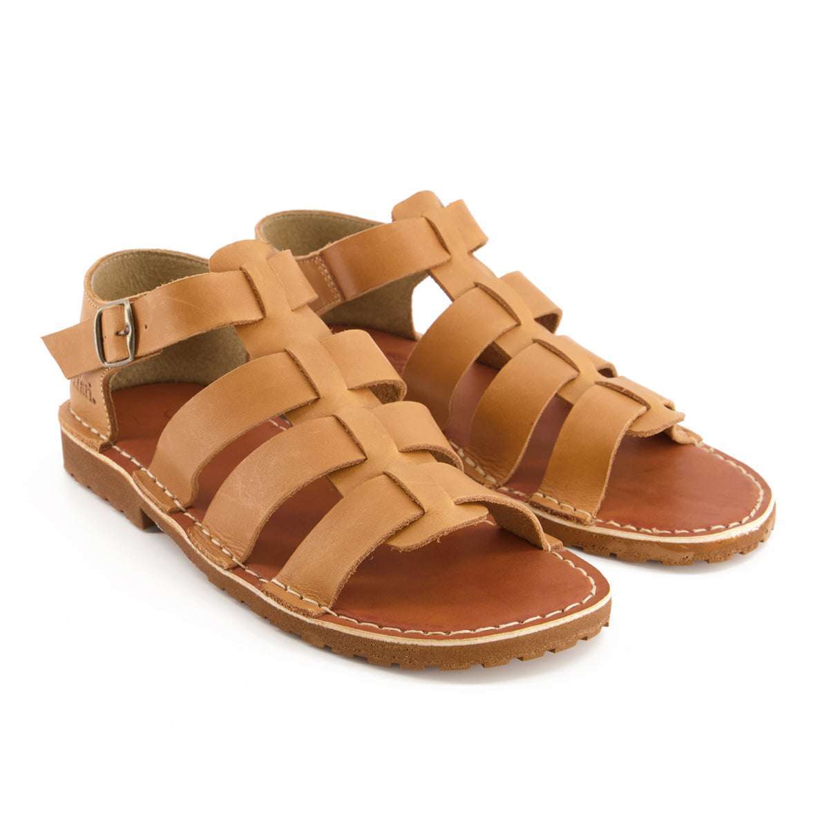 Bata Safari Mens Open Toe Sandal Tan