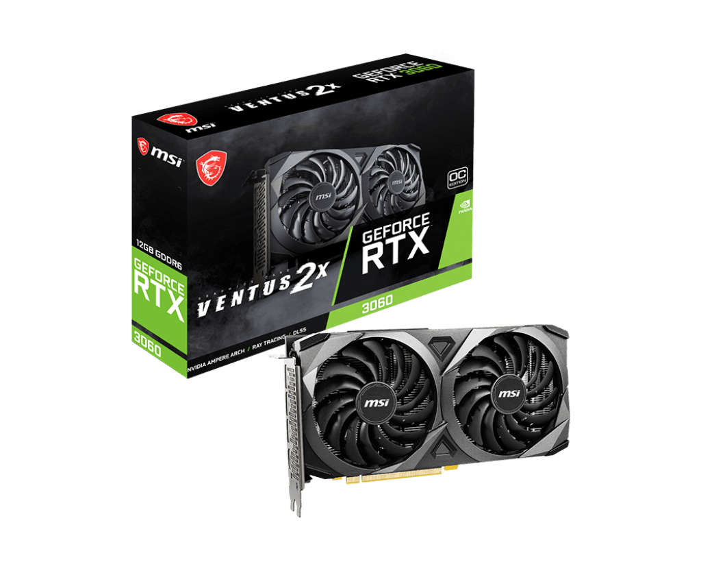 MSI Nvidia GeForce RTX 3060 VENTUS 2X OC 12GB 192-bit - LHR