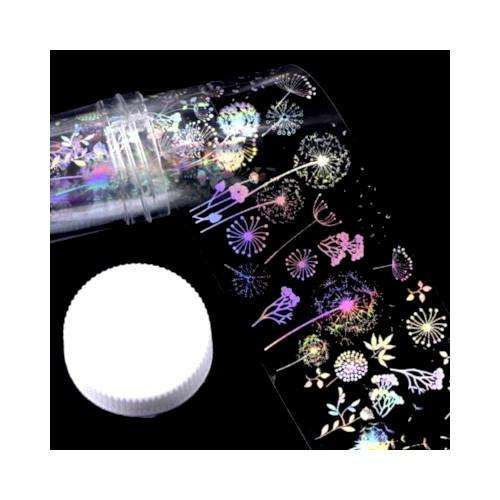 Floral Holographic Nail Art Foil - Holographic