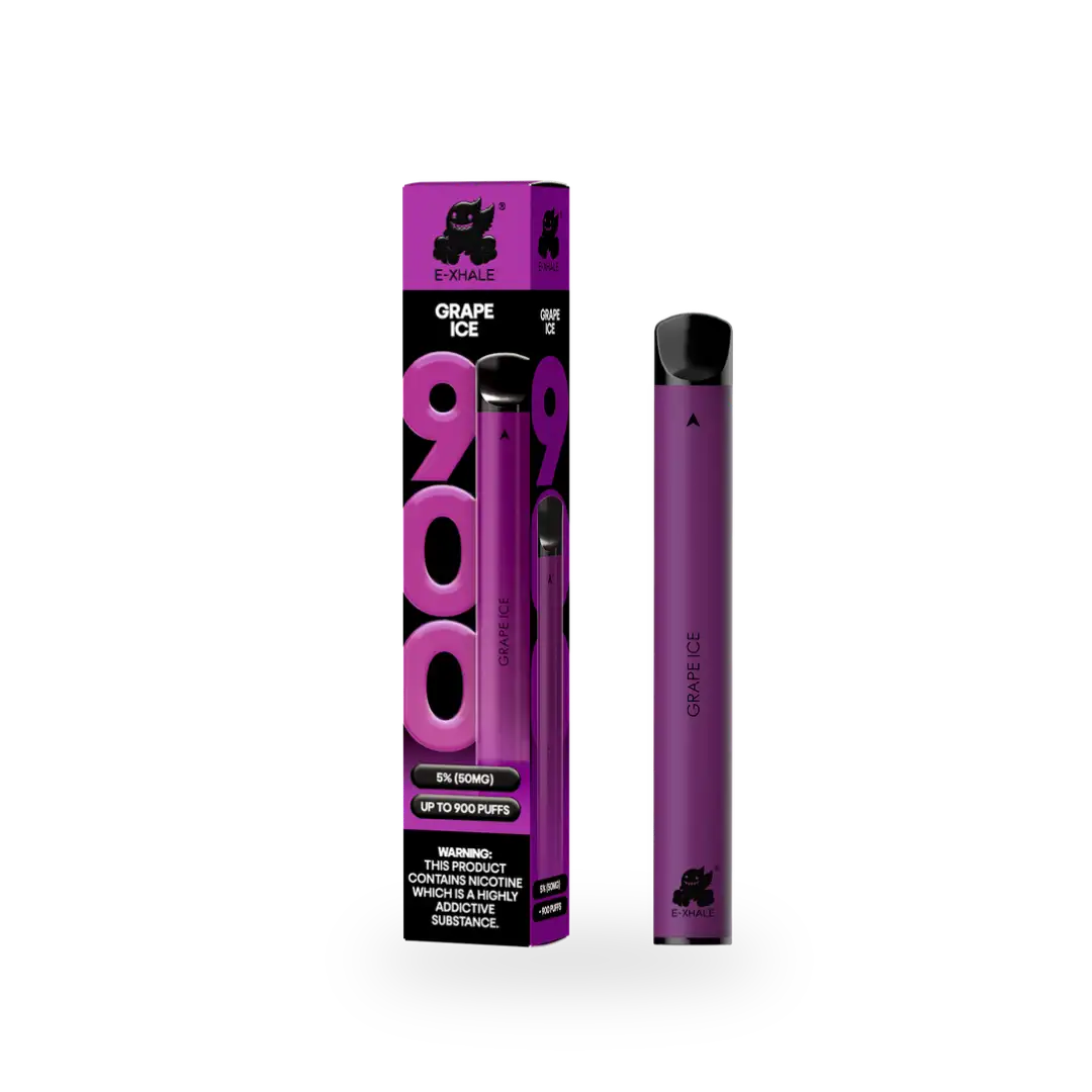900 Grape Ice 5% - Single-Use Disposable Vape