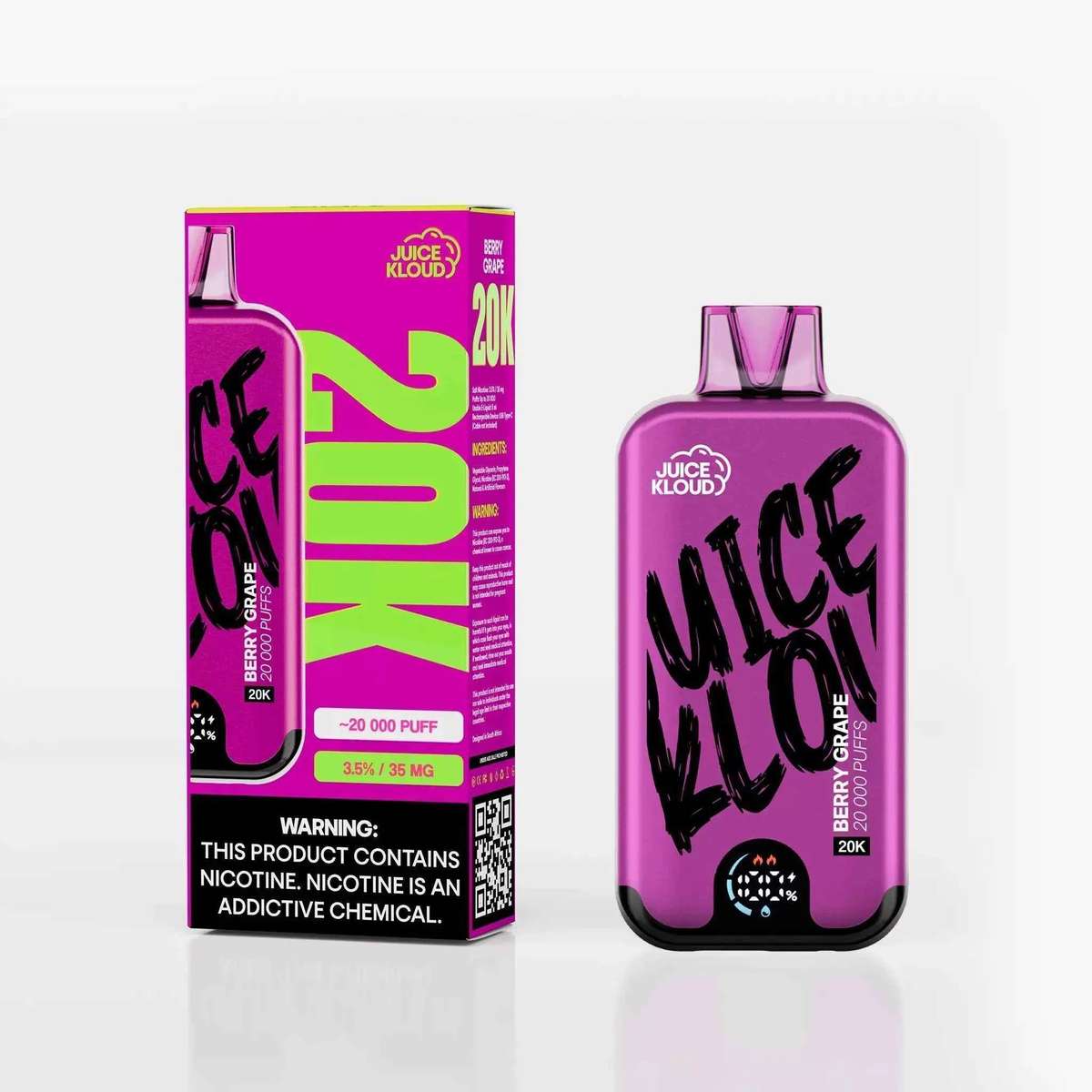 JK20K Berry Grape 3.5% - Rechargeable Disposable Vape Device