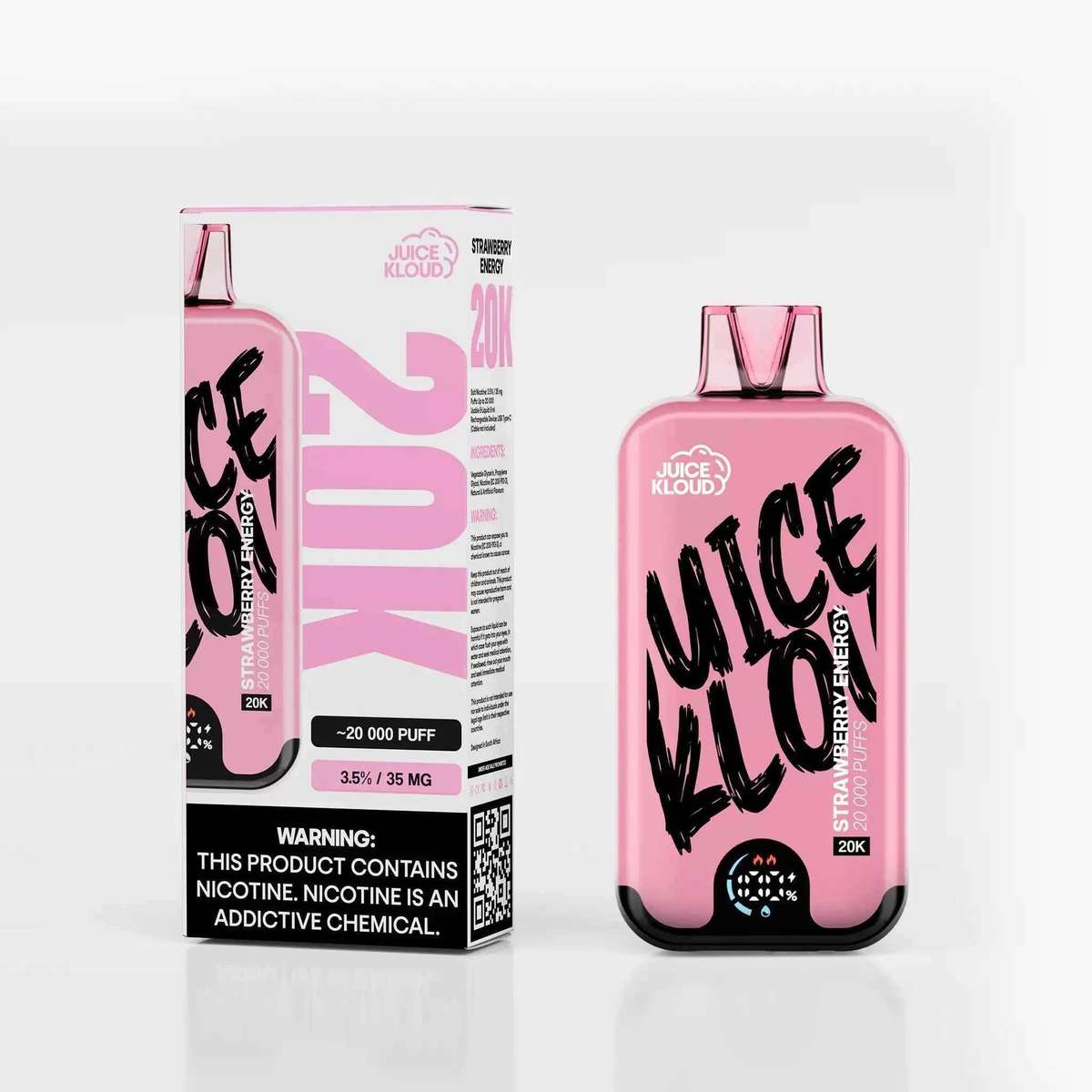 JK20K Strawberry Energy 3.5% - Rechargeable Disposable