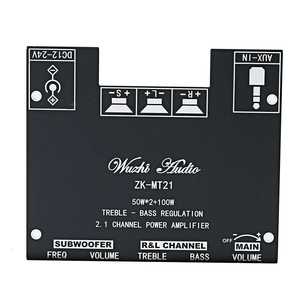 ZK-MT21 50W x 2+100W 2.1 Channel Bluetooth Digital Amplifier Module