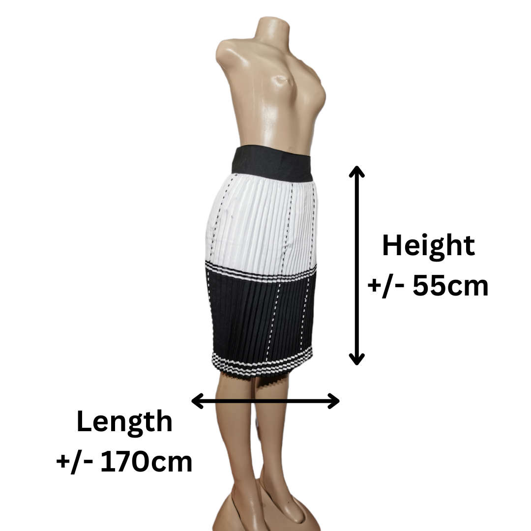 Xhosa skirt Large Black/White