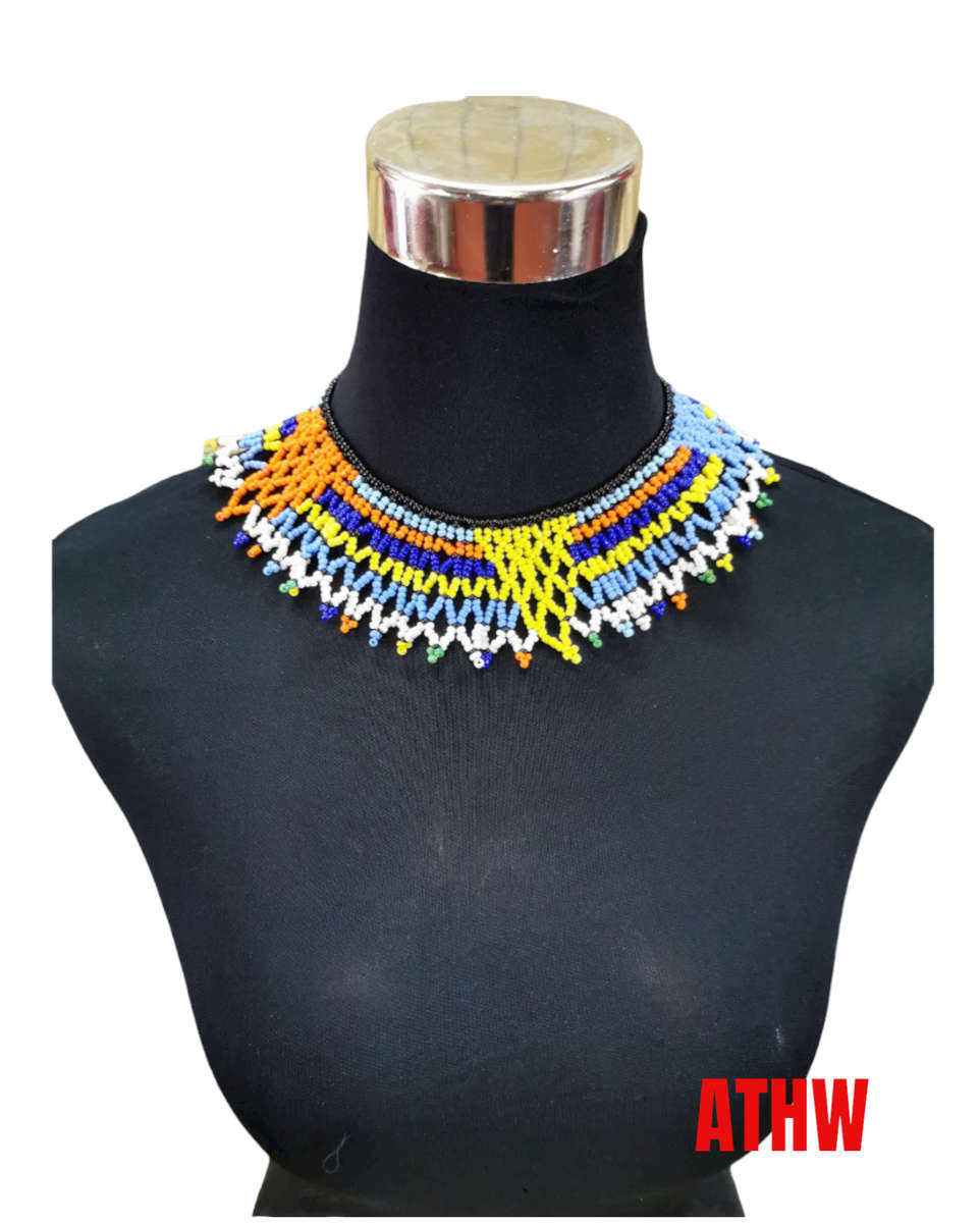 African beaded Necklace Small