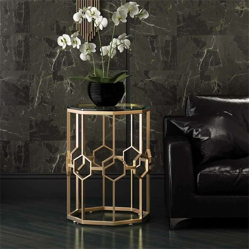Amelia Geometric Side Table