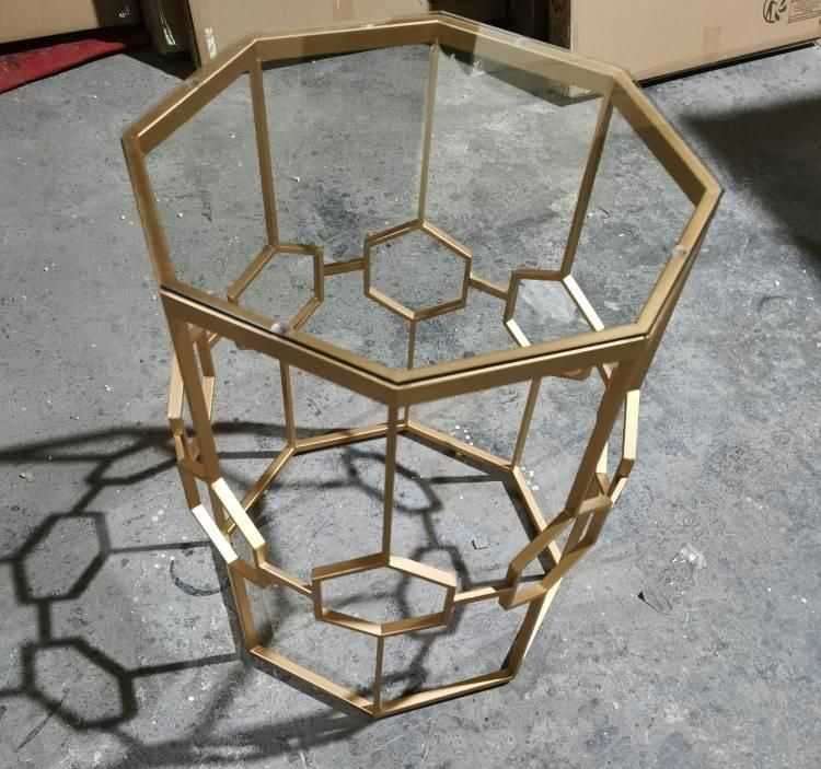 Amelia Geometric Side Table