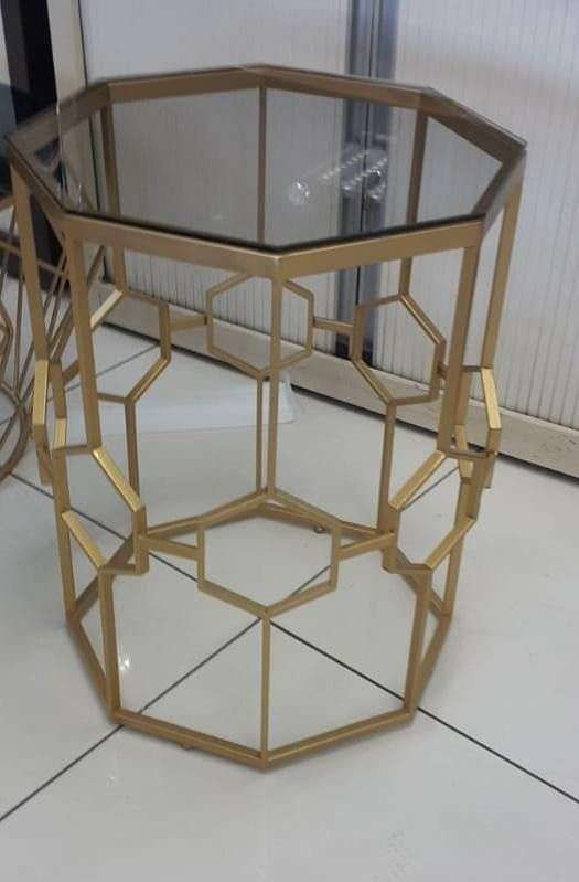 Amelia Geometric Side Table
