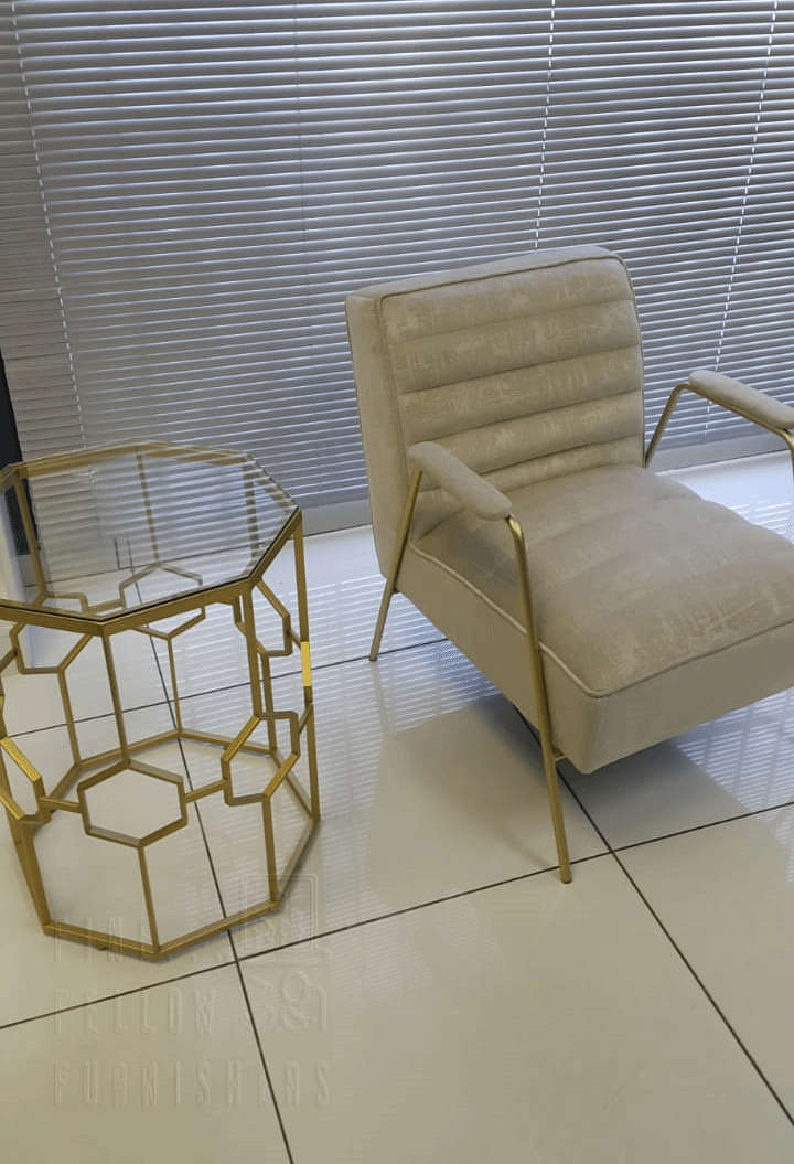 Amelia Geometric Side Table