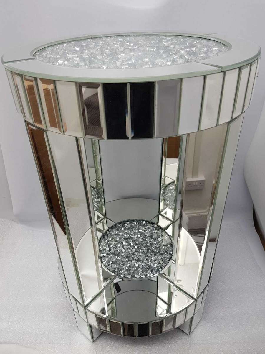 Calgary Claire Round Diamant Side Table