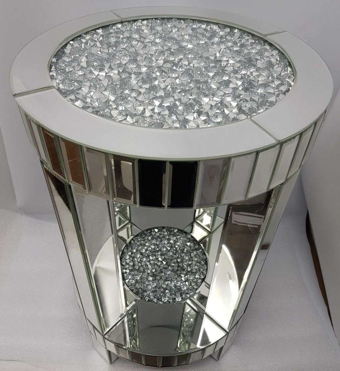 Calgary Claire Round Diamant Side Table