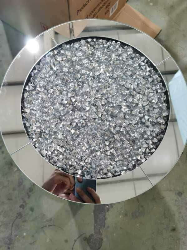 Calgary Claire Round Diamant Side Table