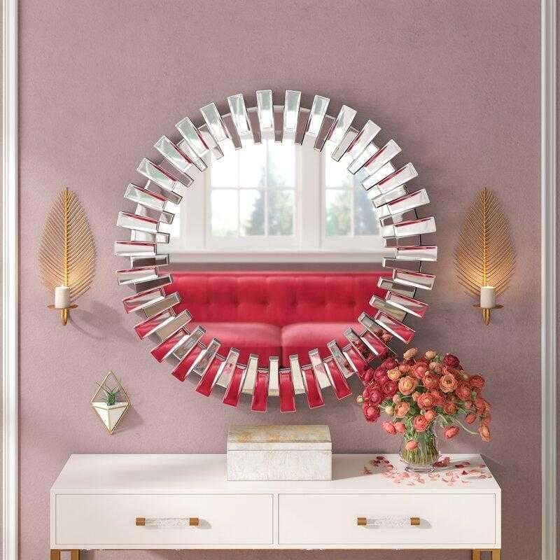 Lola's Sunburst Round Accent Mirror