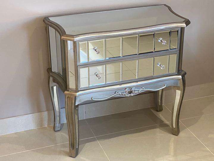 Victorian Two Drawer Mirrored Chest of Drawers