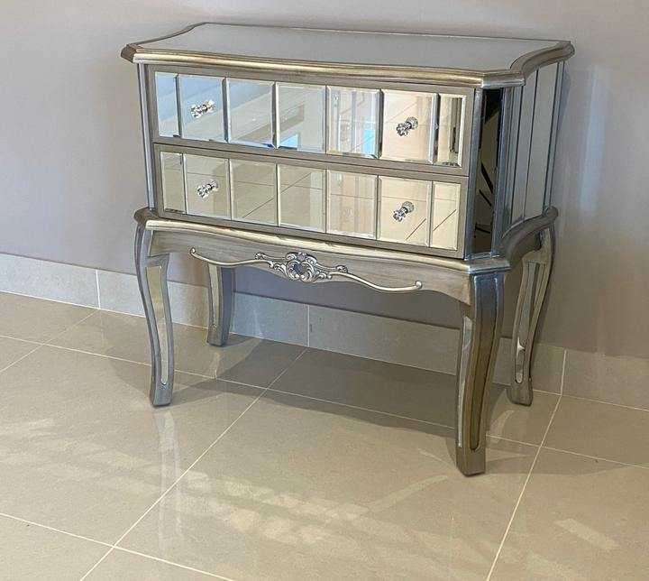 Victorian Two Drawer Mirrored Chest of Drawers