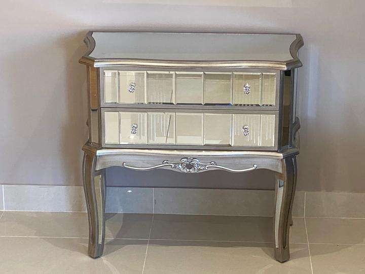 Victorian Two Drawer Mirrored Chest of Drawers