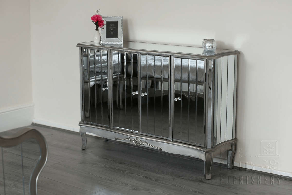 Victorian Four Door Mirrored Sideboard