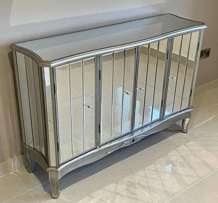 Victorian Four Door Mirrored Sideboard