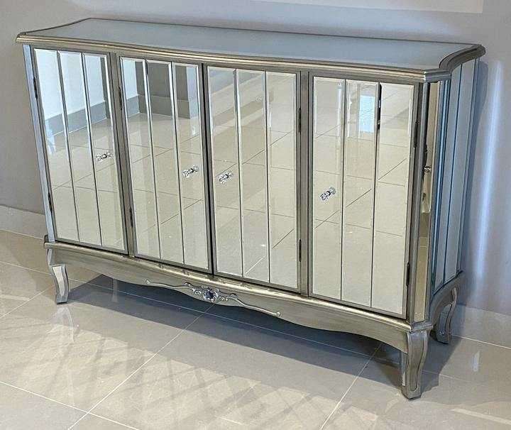 Victorian Four Door Mirrored Sideboard