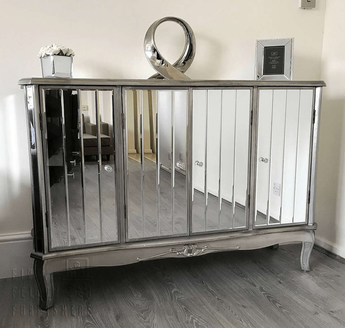 Victorian Four Door Mirrored Sideboard