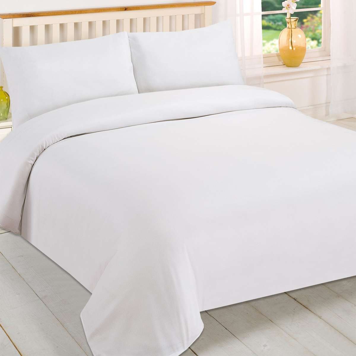 300 Thread Count 100 % Cotton Duvet cover set with pillow-cases - Double