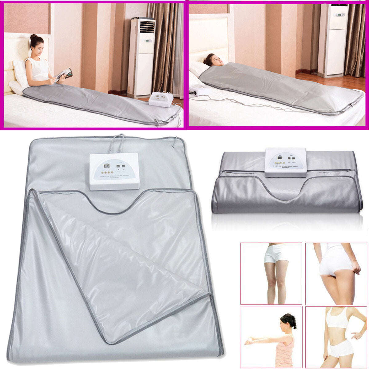 Sauna Blanket Far Infrared Body Slimming Lymph Drainage Slimming Salon Euipment - 110V