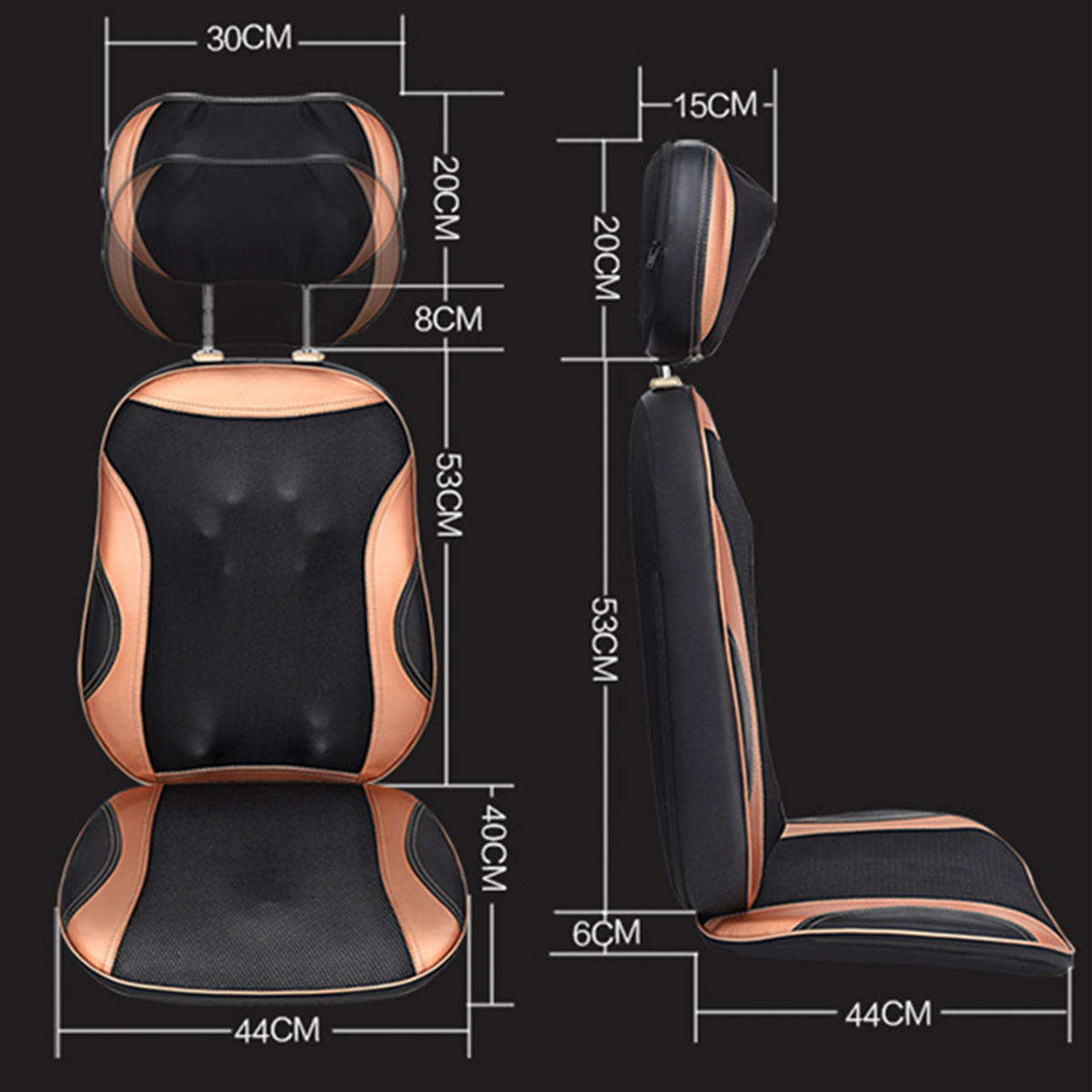 Antistress Full Body Electric Massage Cushion Heat Neck Back Cervica Shiatsu Massage Chair Compre...