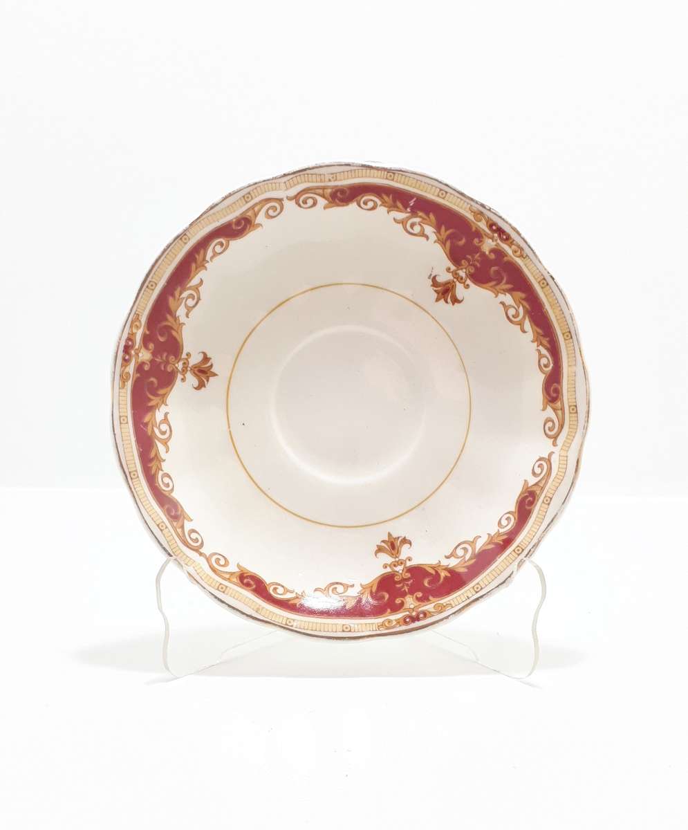1950's Rare Vintage Grindley Creampetal Range Porcelain Saucer - Rosemary Pattern