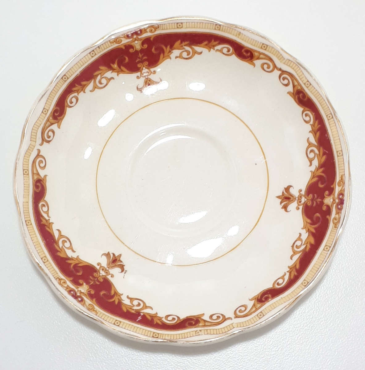 1950's Rare Vintage Grindley Creampetal Range Porcelain Saucer - Rosemary Pattern