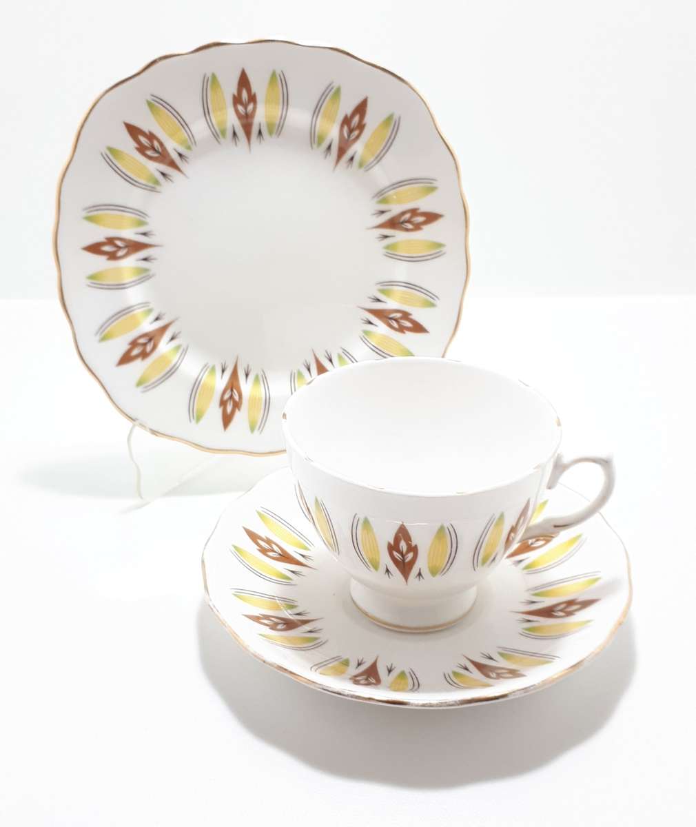 Colclough Bone China Tea Trio  Pattern 8197