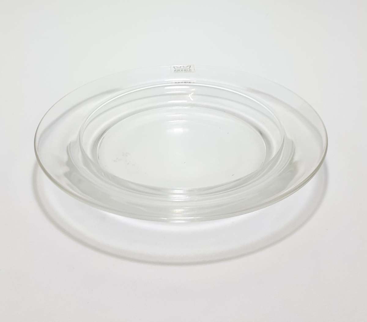 Rare Vintage 1971-1975 Arabia Clear Glass Bottle Coaster