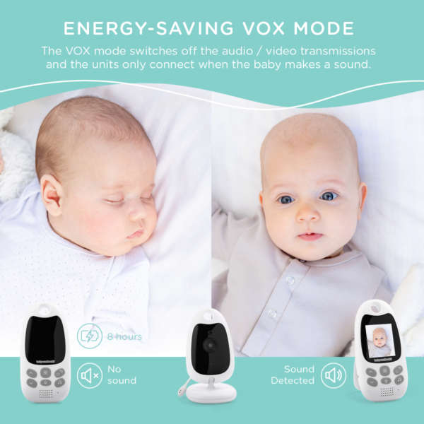 BabyWombWorld 2.0 Video Baby Monitor with Audio and Night Vision