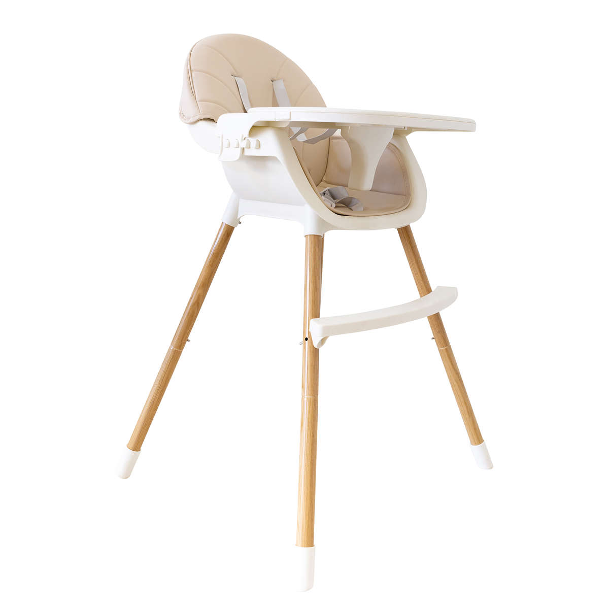 BabyWombWorld 2-in-1 Convertible Baby High Feeding Chair with Tray
