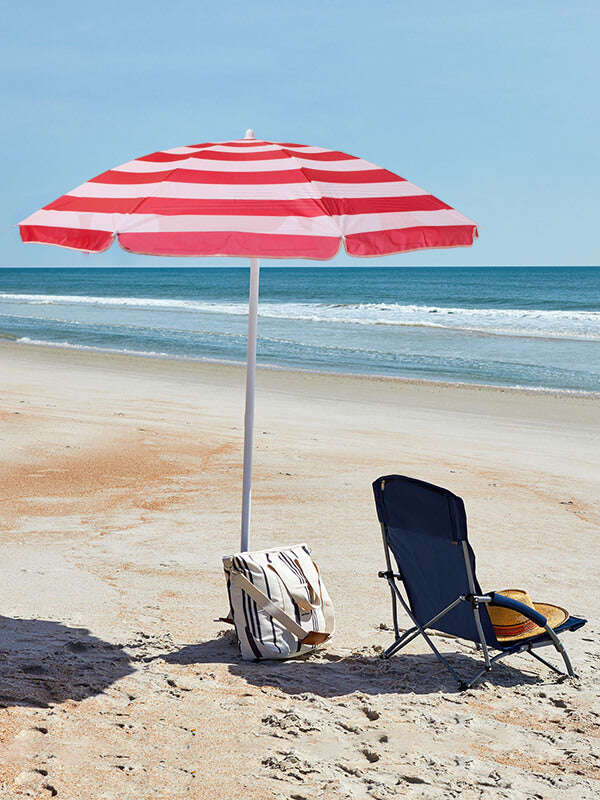 Striped Beach Umbrella