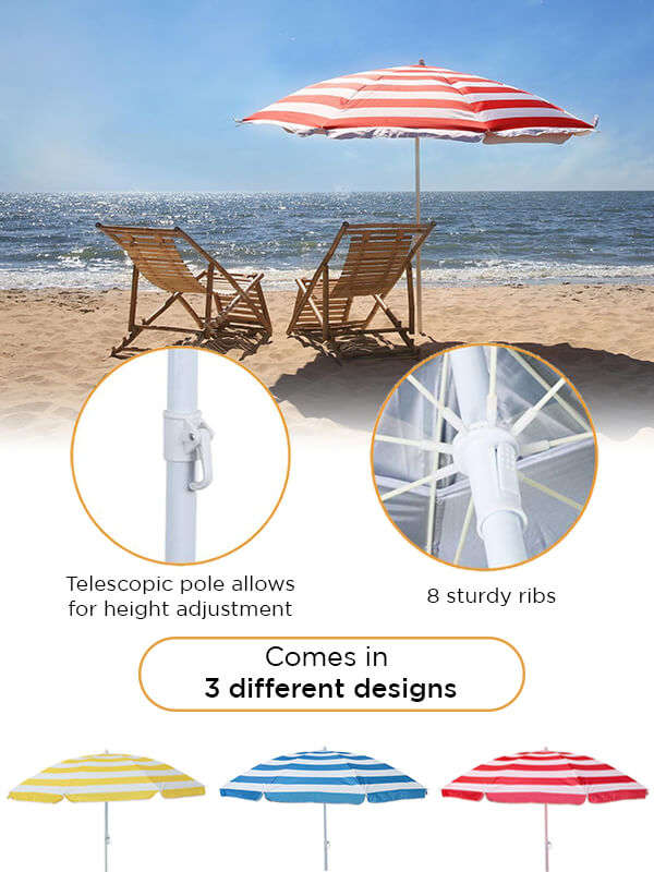 Striped Beach Umbrella