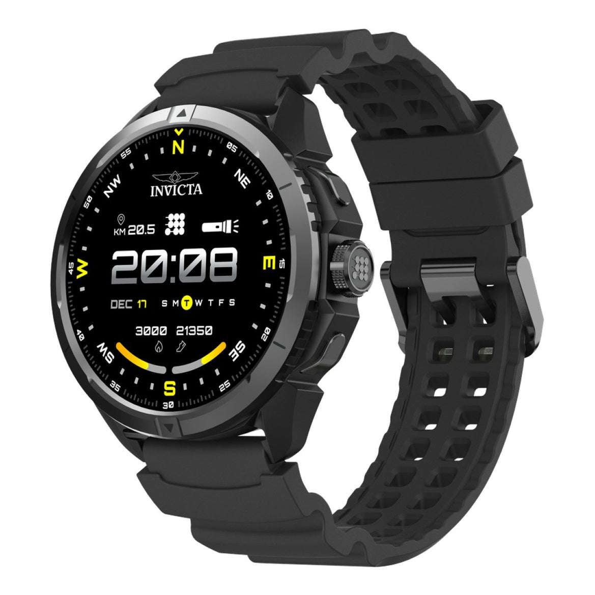 INVICTA I-TECH ITECH-009 Men's Watch - Smartwatch Movement - Stainless Steel with Black Dial - 47mm
