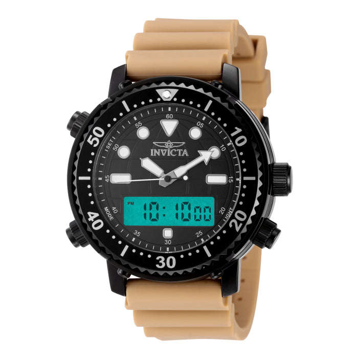 Invicta Men's Pro Diver 47mm Dual Time Watch Black