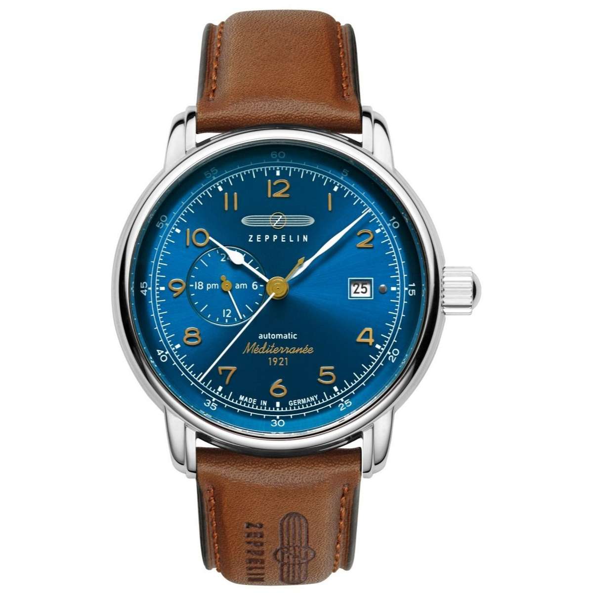 ZEPPELIN Men's Mediterranee 1921 Automatic 24 Hour Watch 96683