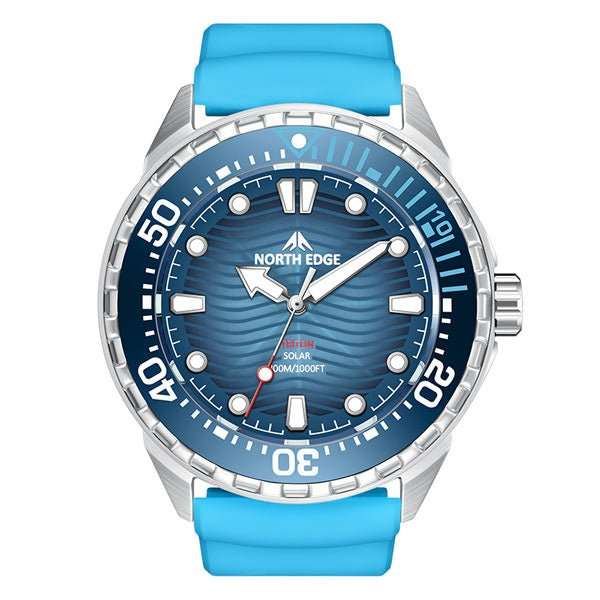 NORTH EDGE Tactical TRITON Solar 300m Waterproof Diving Watch