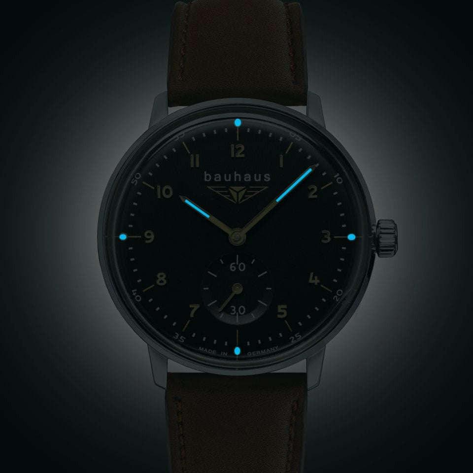BAUHAUS Women's Dessau Classic Series Leather Strap Watch 20372