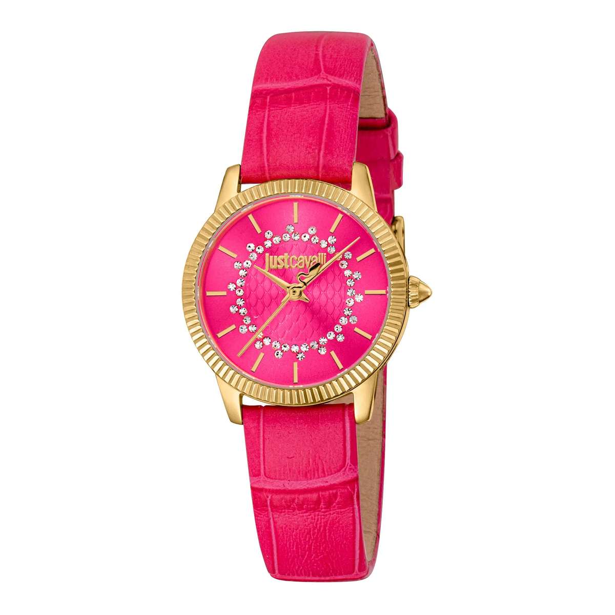 Just Cavalli Glam Chic Daydreamer Leather Pink YG