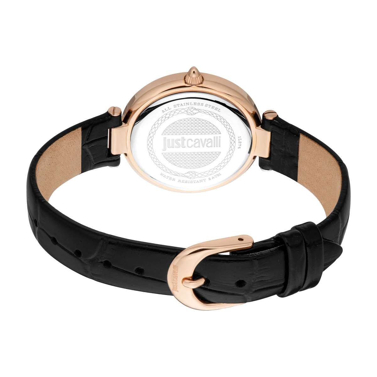 Just Cavalli SET Savoca Leather Black RG Silver