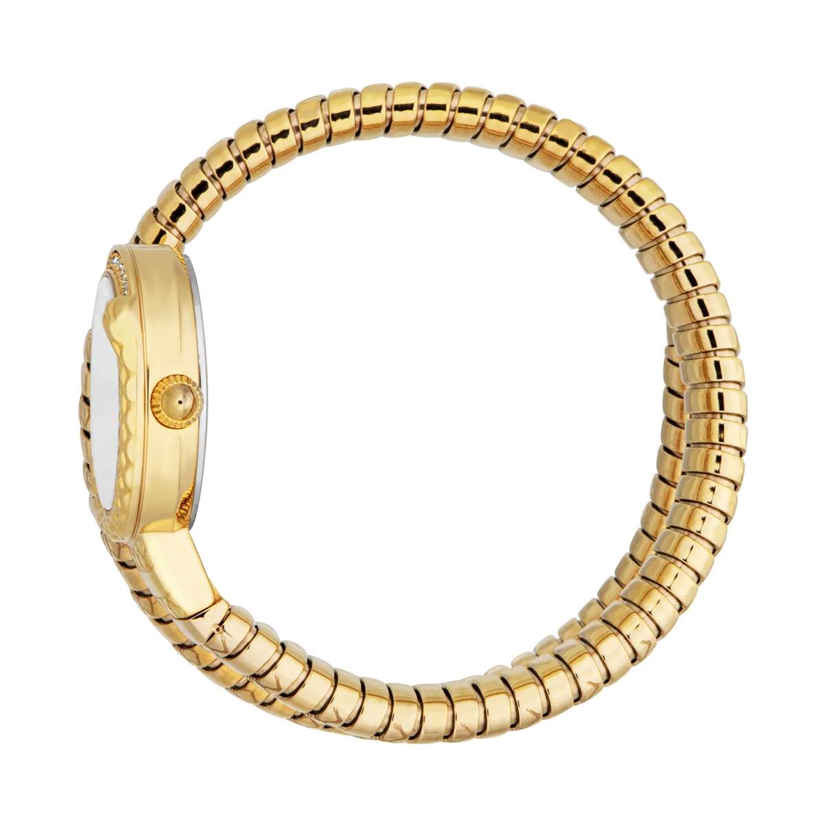 Just Cavalli Signature Snake Cerchio Snake Yellow Gold Silver Grey