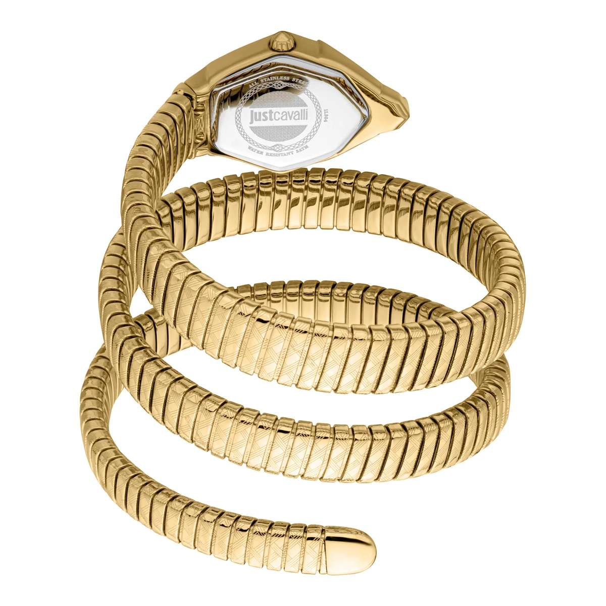 Just Cavalli Signature Snake Mesmerizing Yellow Gold Silver