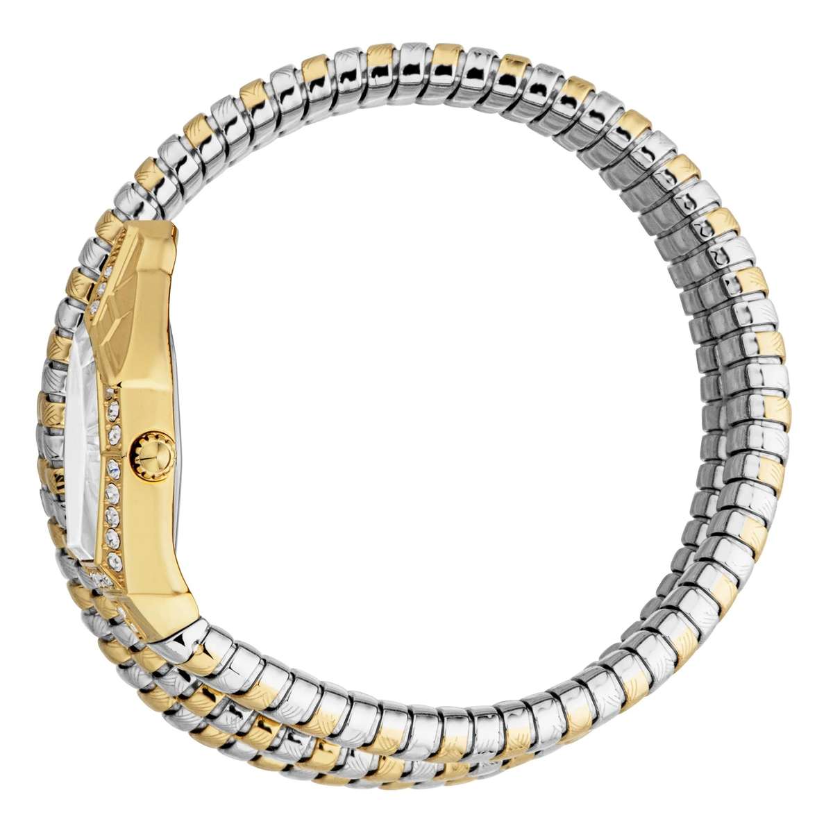 Just Cavalli Signature Snake Mesmerizing Two Tones YG Silver
