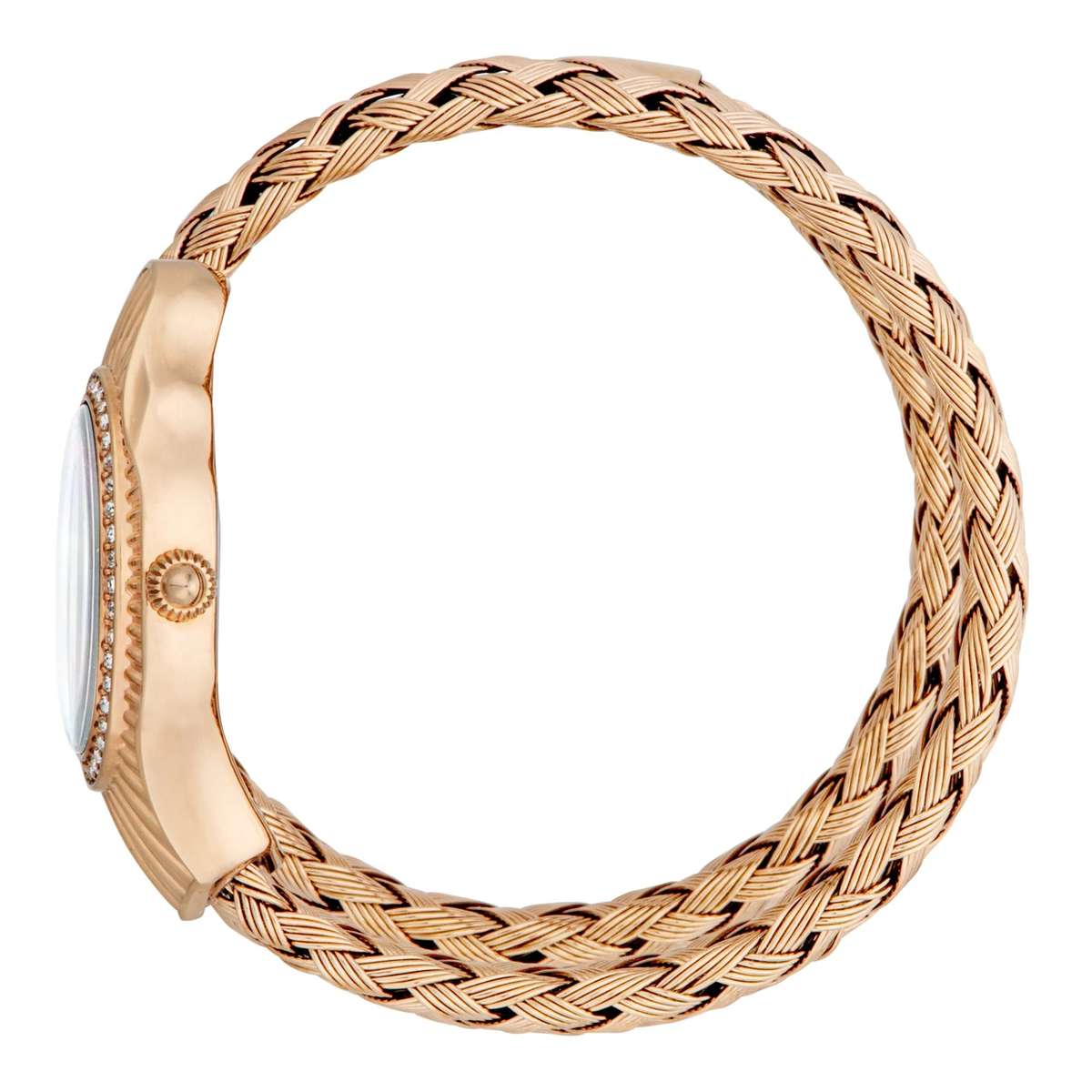 Just Cavalli Signature Snake Twined Rose Gold Silver