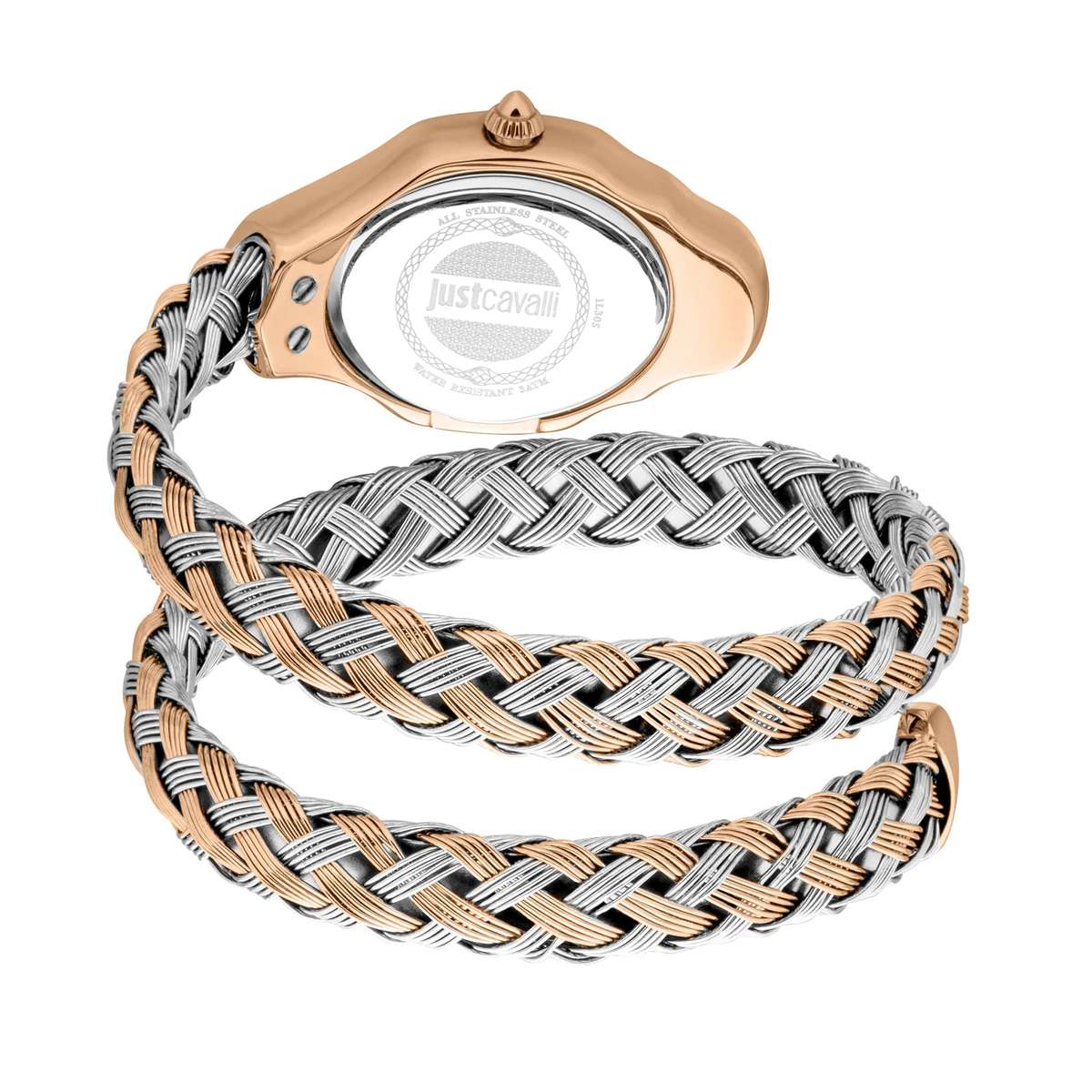 Just Cavalli Signature Snake Twined Two Tones RG Blue
