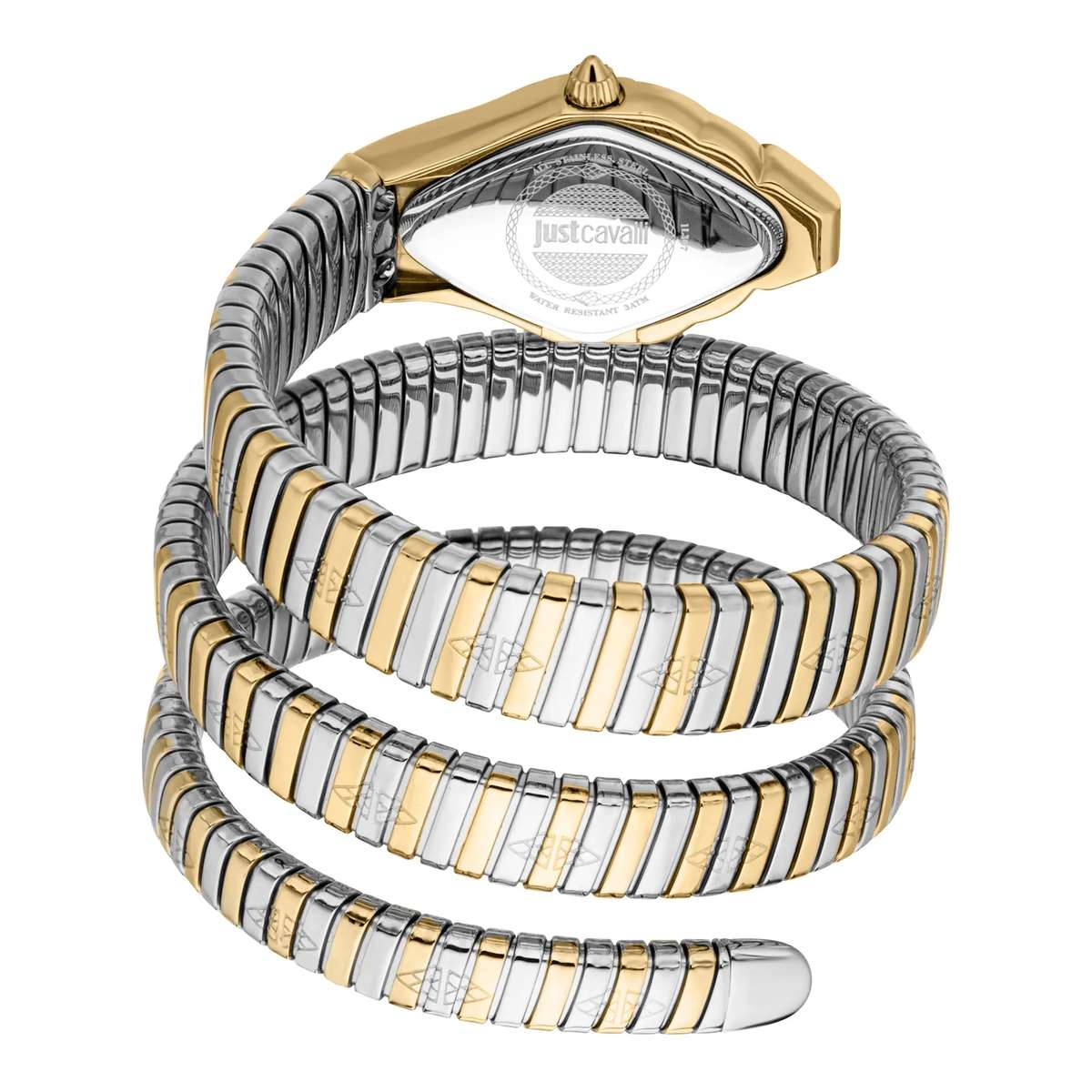 Just Cavalli Signature Snake Cristallo Two Tones YG Silver MOP