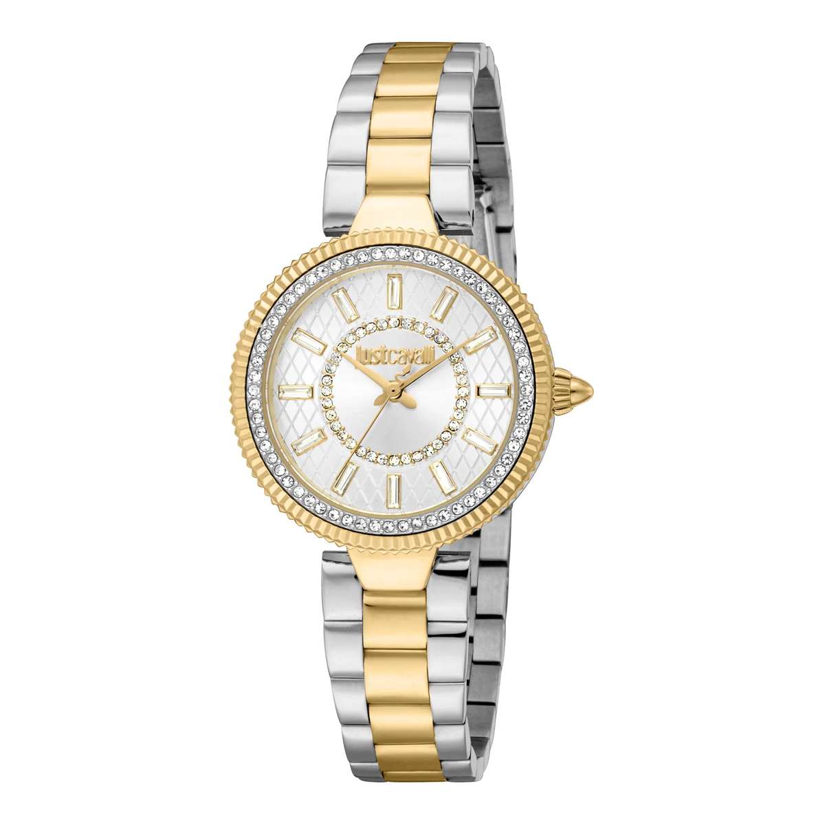Just Cavalli Glam Chic Ostentatious Two Tones YG Silver
