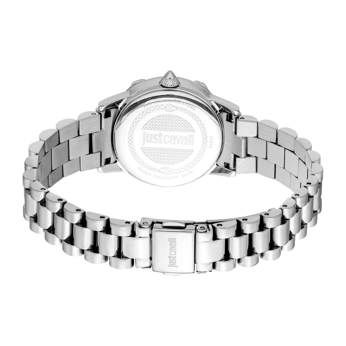 Just Cavalli Animalier Fiorenza Snake Silver